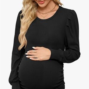 Black Maternity Top